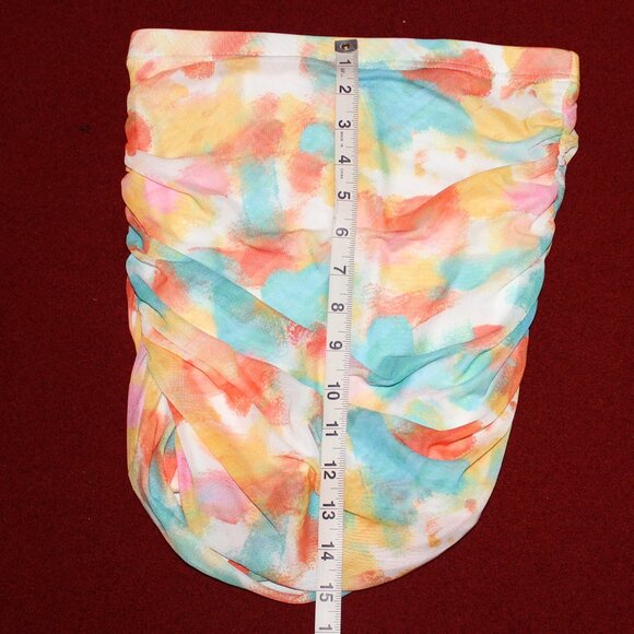 2 for $10 Multi-Colored Ruched Bodycon Mini Skirt X Small - Picture 6 of 7
